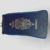 [400]カナダのパスポートカバー ゴルフヘッドカバー (正面)