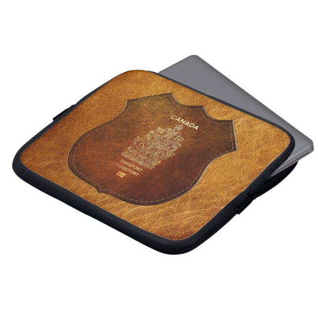 [400]カナダのパスポート表紙 ラップトップスリーブ (正面上部)