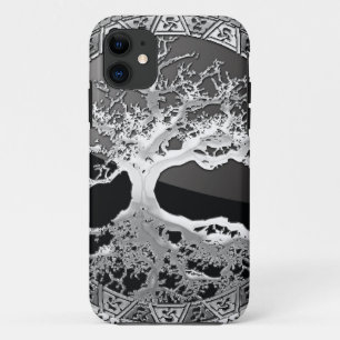 [400]ケルトの生命の木[銀] iPhone 11 ケース