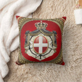 [400]マルタの順序 – SMOM Coat of Arms クッション (ブランケット)