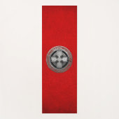 [400]古代ケルト聖銀ノットクロス ヨガマット (正面)