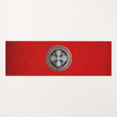 [400]古代ケルト聖銀ノットクロス ヨガマット (正面(横))