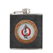 [400]日本の書道 – 合気道 フラスク (正面)