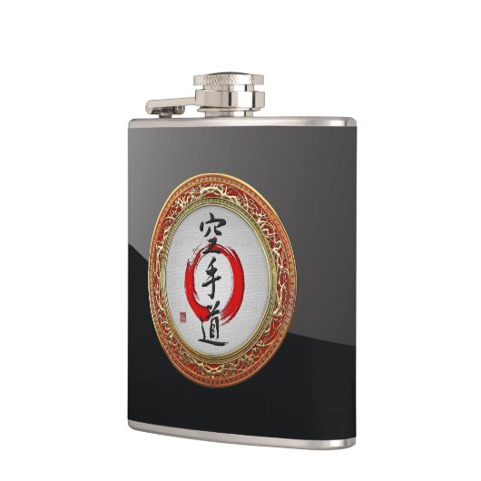 [400]日本の書道 – 空手道 フラスク (左)