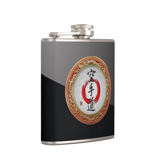 [400]日本の書道 – 空手道 フラスク (右)