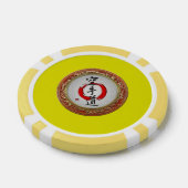 [400]日本の書道 – 空手道 ポーカーチップ (シングル)