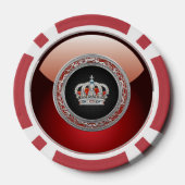 [400]王子様プリンセス王妃クラウン[銀] ポーカーチップ (裏面)