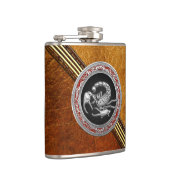 [400]聖なる銀のサソリを黒に フラスク (右)