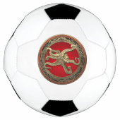 【400】聖金ゴールドタコの防御姿勢 サッカーボール (正面)