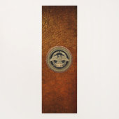 [400]金ゴールドローマ帝国イーグル金ゴールドメダリオン ヨガマット (裏面)