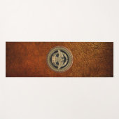 [400]金ゴールドローマ帝国イーグル金ゴールドメダリオン ヨガマット (正面(横))