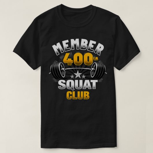 400 Pound Squat Club  Tシャツ (デザイン正面)