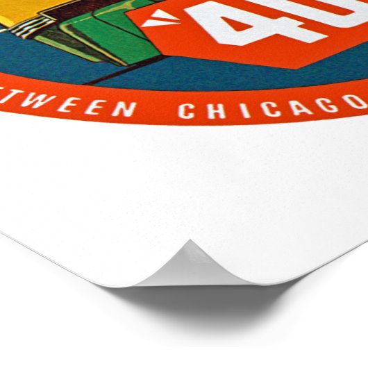 400 to "ペースを設定する列車" ポスター (角)