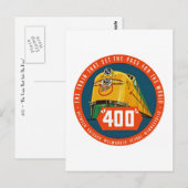 400 to "ペースを設定する列車" ポストカード (正面/裏面)