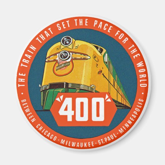 400 to "ペースを設定する列車" マグネット (正面)