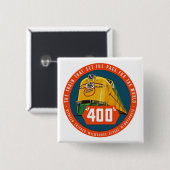 400 to "ペースを設定する列車" 缶バッジ (正面&裏面)