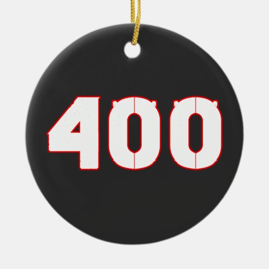 400 Zahl セラミックオーナメント (正面)