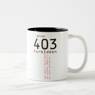 403禁止された現実のマグ ツートーンマグカップ