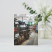 4039 – 列車の庭で ポストカード (スタンド正面)