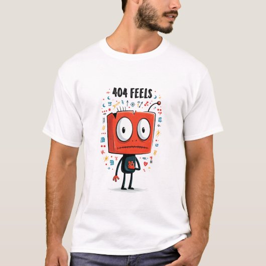 404が気持ちいいエイリアンキャラクターギフト Tシャツ (正面)
