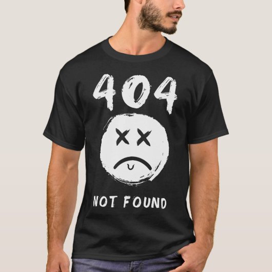404が見つからない Tシャツ (正面)