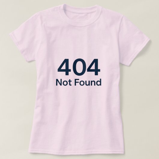404が見つからない Tシャツ (デザイン正面)