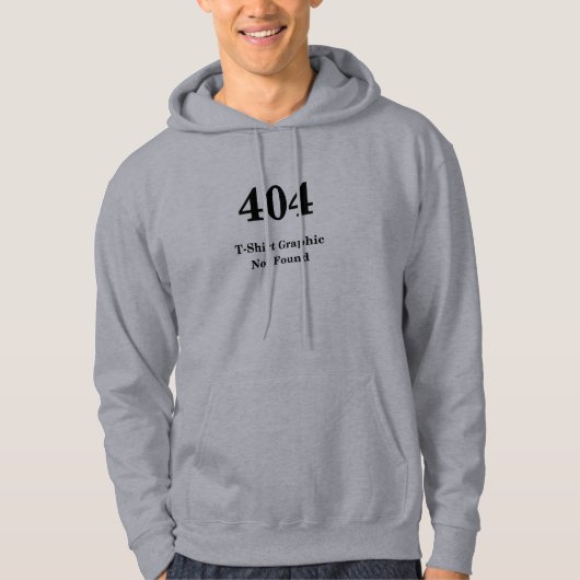 404の間違いのTシャツ パーカ (正面)
