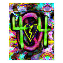 404エラーメッセージCyberpunk Dystopian Future Art