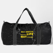404エラー社会生活が見つからないおもしろい- ダッフルバッグ (正面)