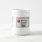 404エラー: やる気が見当たりません コーヒーマグカップ (中央)