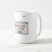 404エラー: やる気が見当たりません コーヒーマグカップ (正面右)