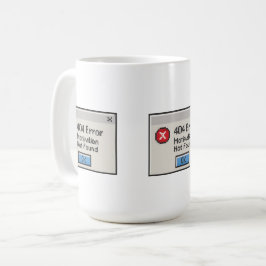 404エラー: やる気が見当たりません コーヒーマグカップ