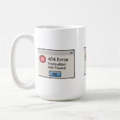 404エラー: やる気が見当たりません コーヒーマグカップ (左)