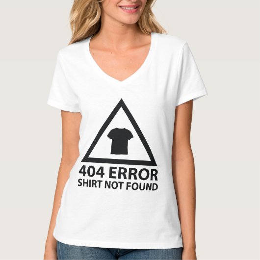 404エラー:シャツが見つからない Tシャツ (正面)