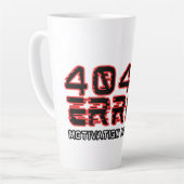 404エラー – モチベーションが見つからない カフェラテマグ (左アングル)