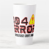 404エラー – モチベーションが見つからない カフェラテマグ (正面)