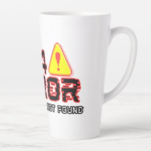 404エラー – モチベーションが見つからない カフェラテマグ (右)