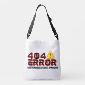 404エラー – モチベーションが見つからない クロスボディバッグ (裏面)