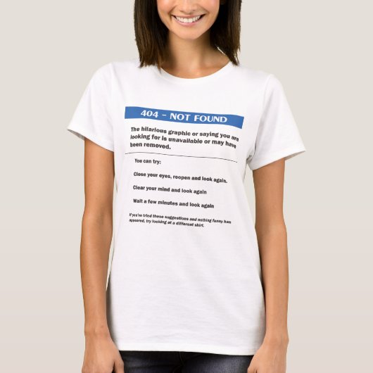 404エラー Tシャツ (正面)