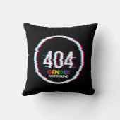 404性別が見つからない | おもしろい LGBTQ |プライド クッション (裏面)