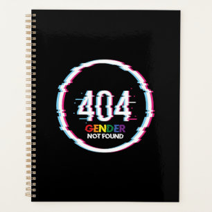 404性別が見つからない おもしろい LGBTQ プライド プランナー手帳