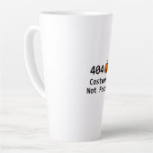 404衣装が見つからない カフェラテマグ (左アングル)