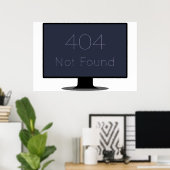 404見つからないポスター ポスター (ホームオフィス)