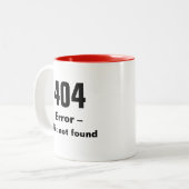 404間違い-ダイエットの見つけられなかったマグ ツートーンマグカップ (正面左)