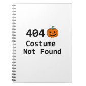 404 コスチュームが見つかりません ノートブック (正面)