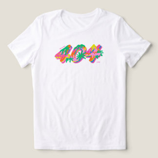 404 コードドリップタイポグラフィ PNG | カラフルメルトG トライブレンドTシャツ