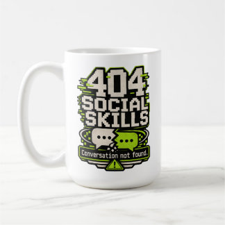 404 ソーシャルスキル - 会話が見つかりません テックハumor コーヒーマグカップ