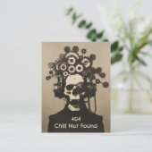 404 Chillが見つからないSteampunk精神的な過負荷 ポストカード (スタンド正面)
