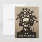 404 Chillが見つからないSteampunk精神的な過負荷 ポストカード (正面/裏面)
