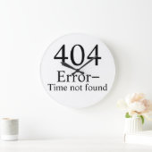 404 Error – 時間が見つからないギーク・クロック ラージ壁時計 (ホーム)